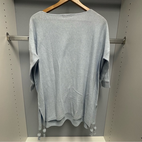 Lilly Pulitzer Elba Blue Oversized Sweater, M, VGUC - Picture 6 of 8